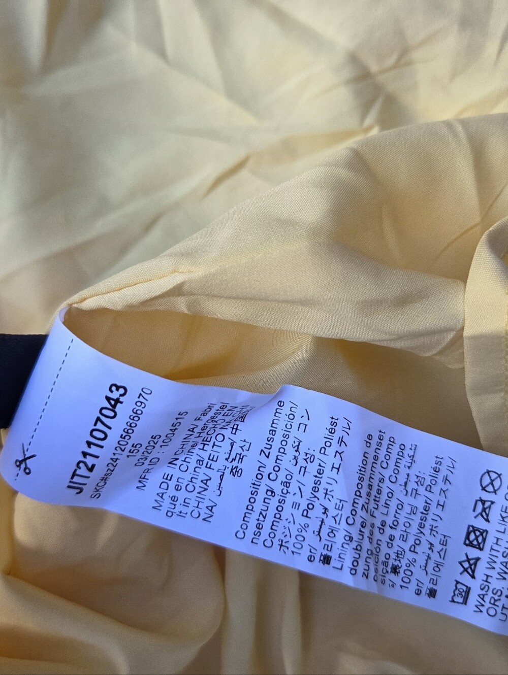 Boutique Yellow Floral Chiffon Mini Dress Tie Strap Ruffle Layered Size L - Picture 8 of 11